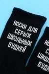 Носки стандарт Школьные будни (набор 2 пары) (черный)