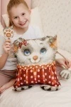 Подушка декоративная игрушка Добряша 35*45 (серый)